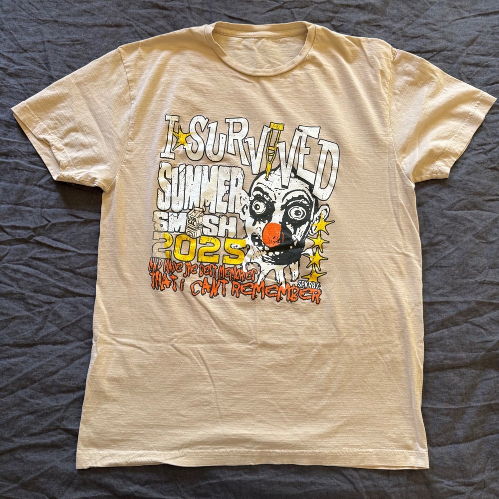 Lyrical Lemonade Summer Smash T-Shirt Medium Tan 2025 Lineup Graphic Tee